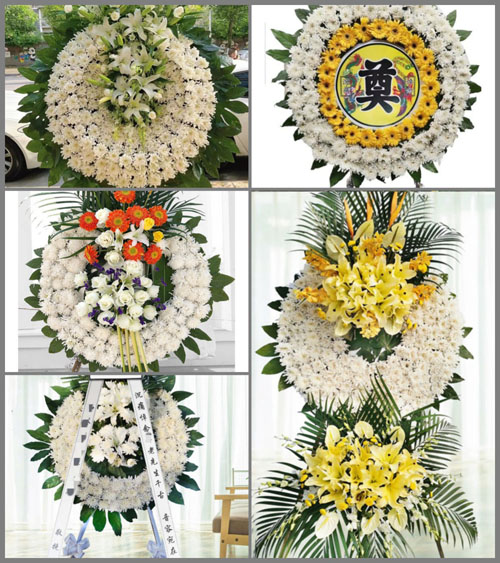 山东青岛莱西市梅花山街道北七格庄村花圈速递
